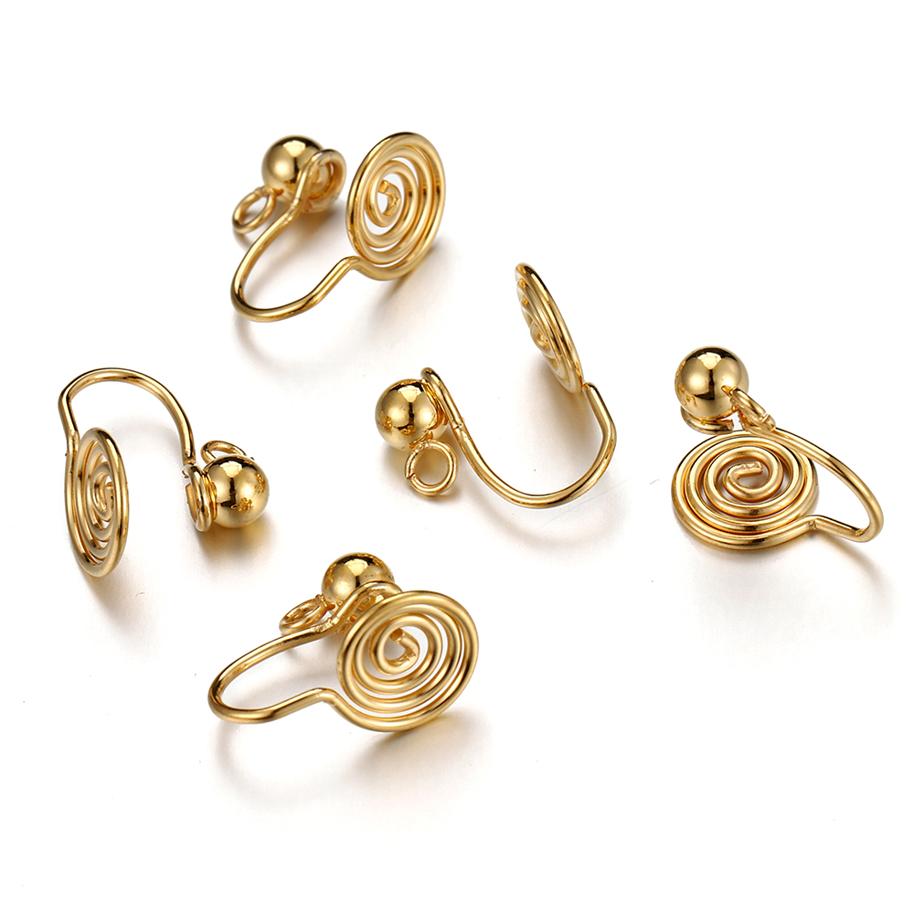 10個入り ステンレス製 イヤークリップ スパイラルイヤリン - Body Jewels のレビューと価格