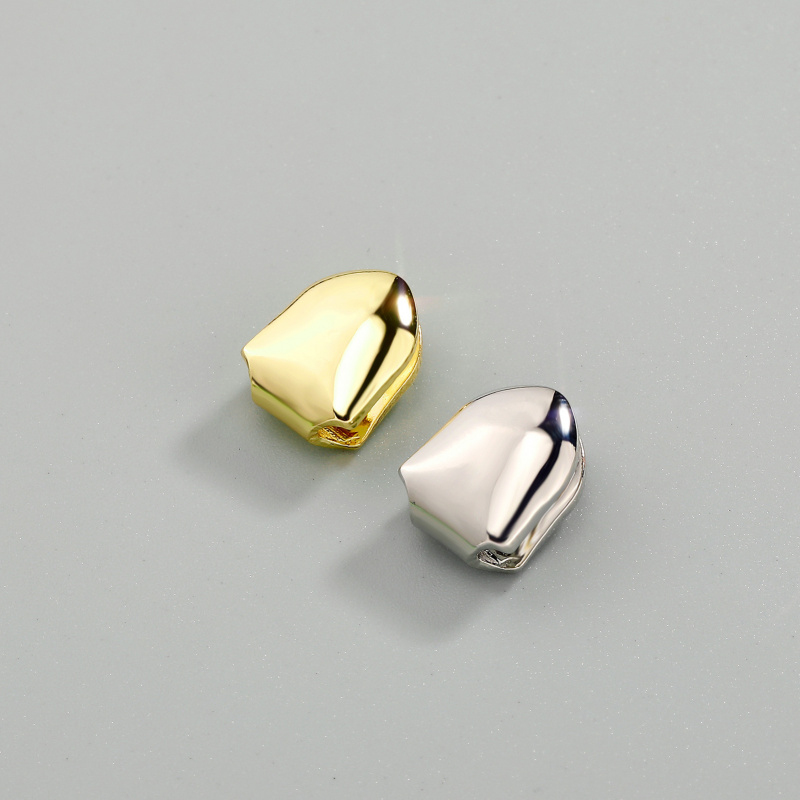 新しい1～3個入りシングル歯キャップ、歯用グリル、ラッパーパ - Body Jewelry Gold Plated のレビューと価格