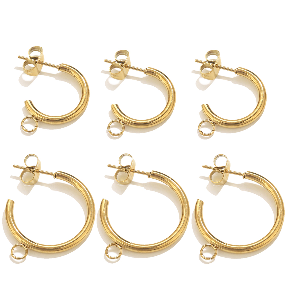 6 個ステンレス鋼 C 字型イヤリング作成用品 DIY ジュ - Body Jewelry Diy のレビューと価格