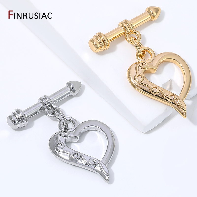 14K金メッキ真鍮製ハート型トグルクラスプ、ジュエリー用ロッ - Body Jewelry Diy のレビューと価格