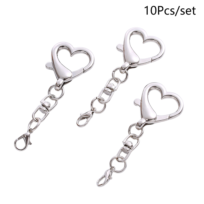 10/20/50個のユニークな合金ハートキーリングペンダント - Body Jewelry Diy のレビューと価格