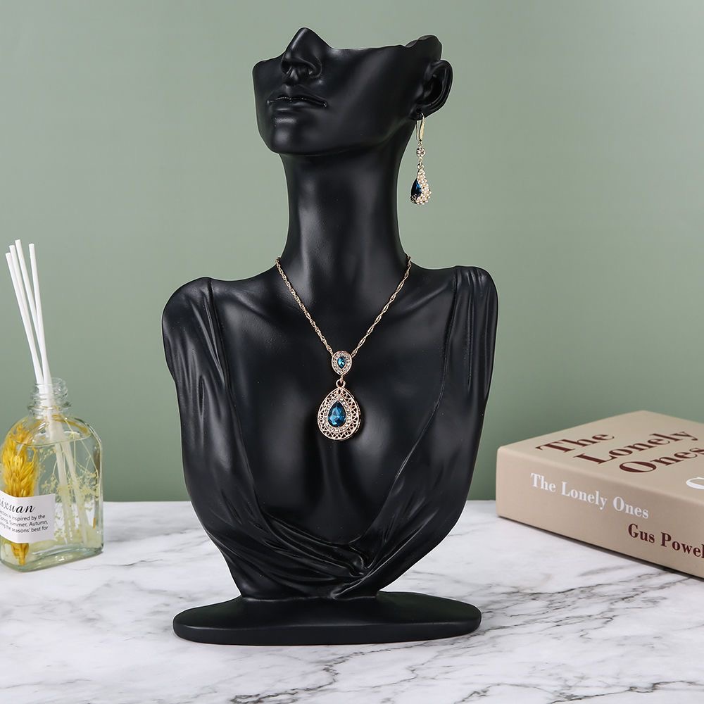ポートレートネックレスディスプレイスタンドプラスチックマネキ - Body Jewelry Display Ideas のレビューと価格