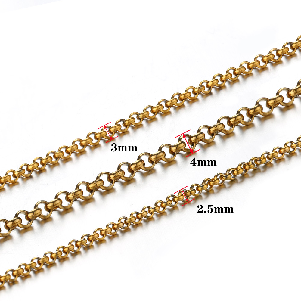 1メートル2-4mmステンレス鋼O型小円チェーン、DIYボデ - Body Jewels のレビューと価格
