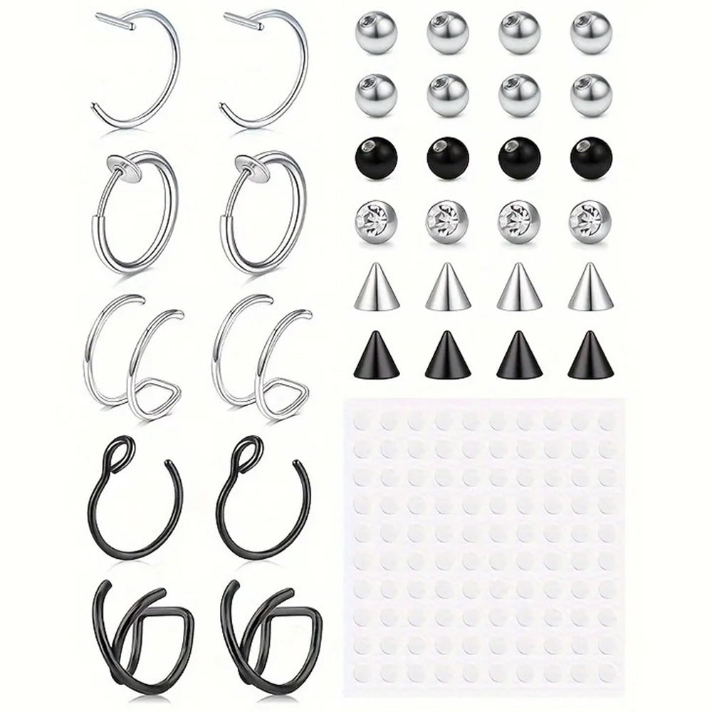 フェイクピアス、フェイクリップリング、フェイクノーズリング、 - Body Jewelry Eyebrow のレビューと価格