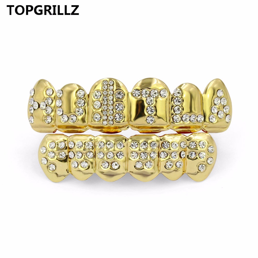 Topgrillz-メッキされたゴールドカラーのキュービック - Body Jewelry Gold Plated のレビューと価格