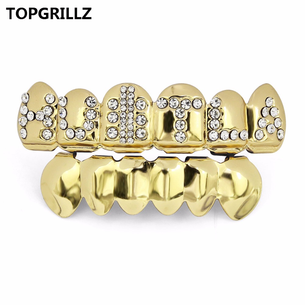 Topgrillz-メッキされたゴールドカラーのキュービック - Body Jewelry Gold Plated のレビューと価格