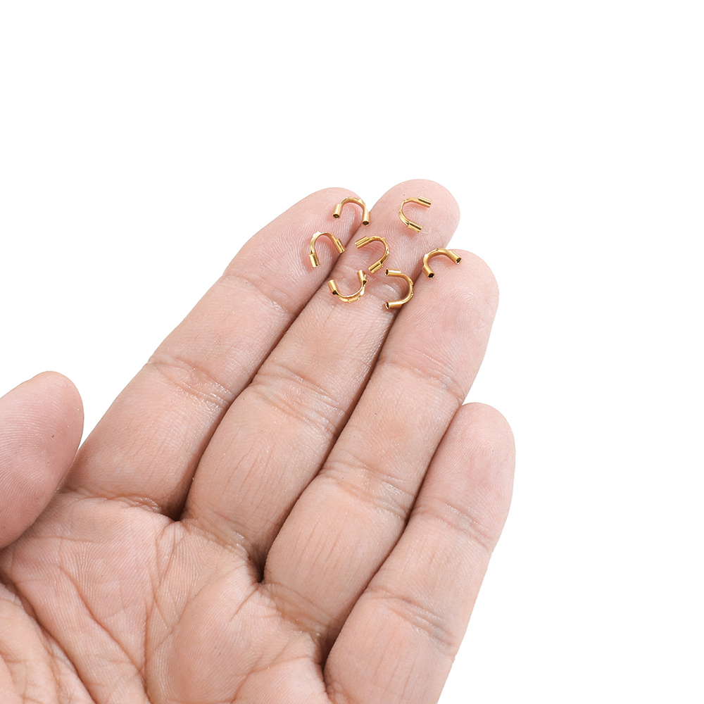 50 個ゴールドメッキステンレス鋼 U 字型接続バックルワイ - Body Jewelry Diy のレビューと価格