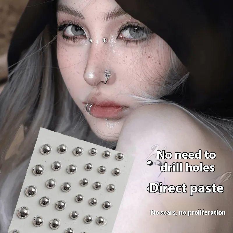 321 個非ピアスリップスタッドステッカー自己粘着防水再利用 - Body Jewelry Eyebrow のレビューと価格