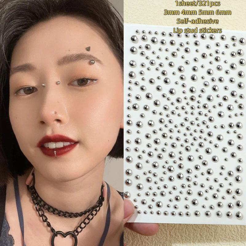 321 個非ピアスリップスタッドステッカー自己粘着防水再利用 - Body Jewelry Eyebrow のレビューと価格