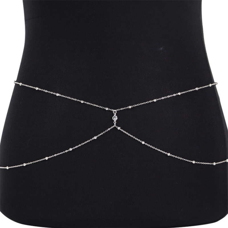 女性用パールベリーチェーン,ビーチジュエリー,メタル,アクセ - Body Jewels のレビューと価格
