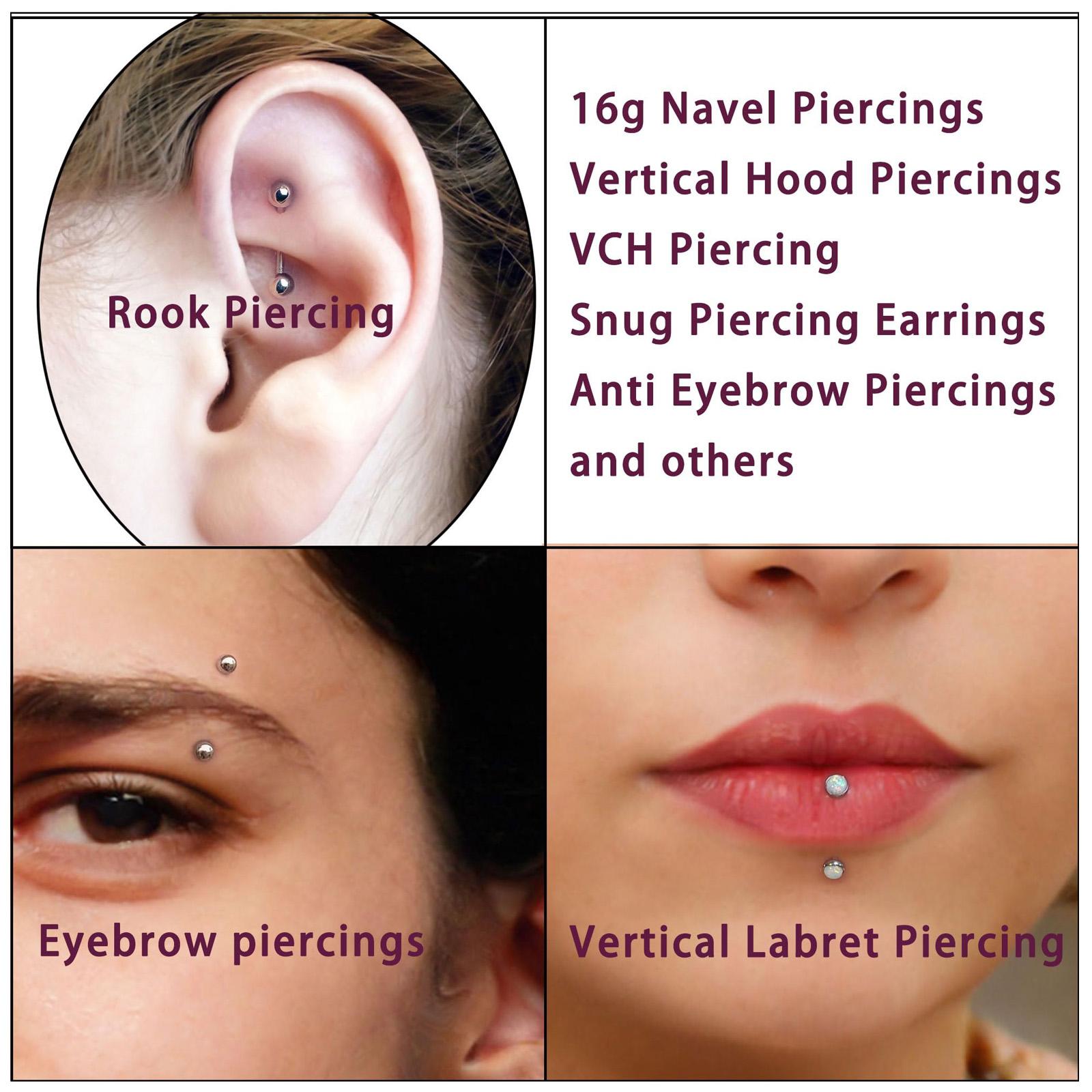10/11/12点16 GステンレスアーチBarbell R - Body Jewelry Vertical Labret のレビューと価格