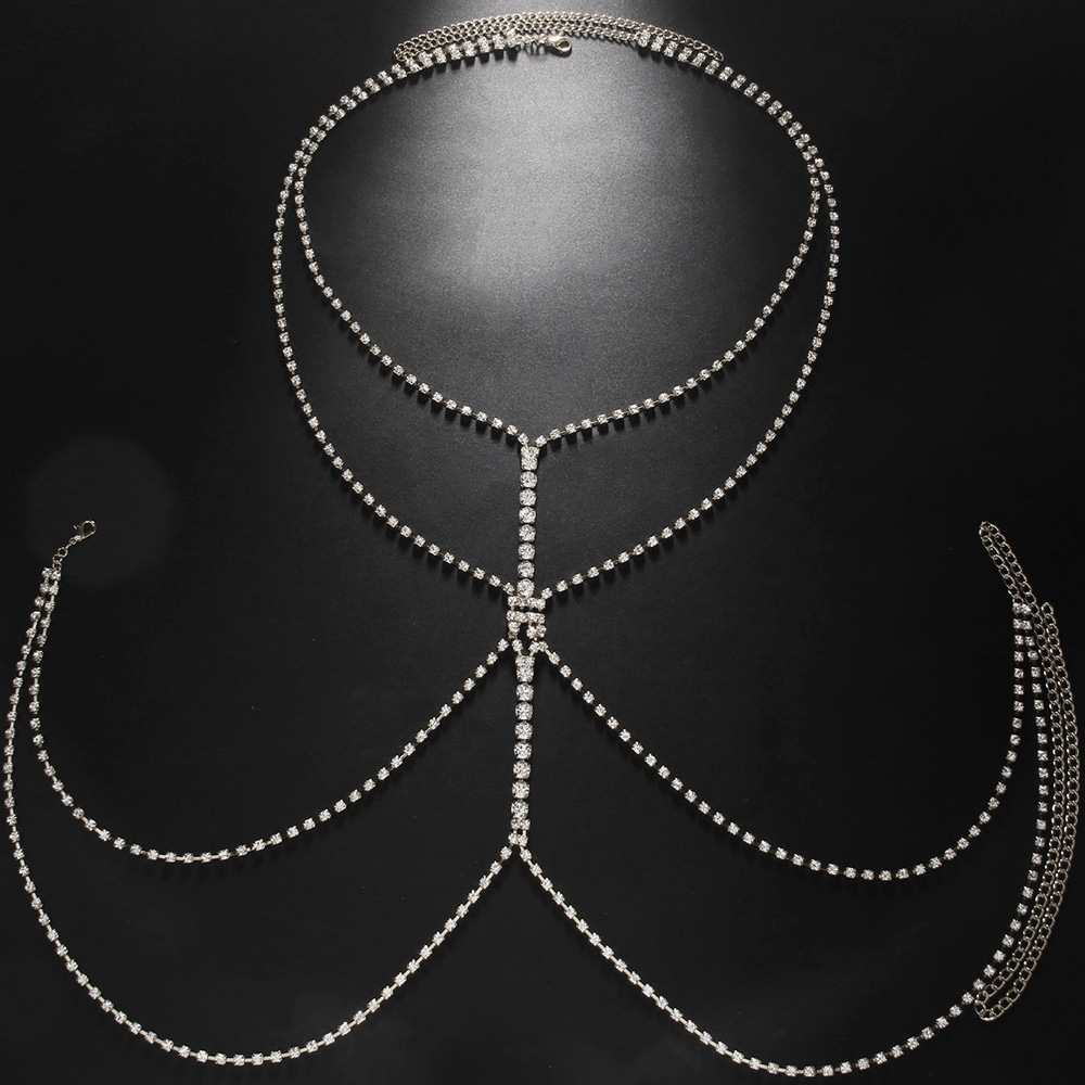 ゴールドシルバーメッキ合金ラウンドクリアラインストーン多層ボ - Body Jewelry Gold Plated のレビューと価格
