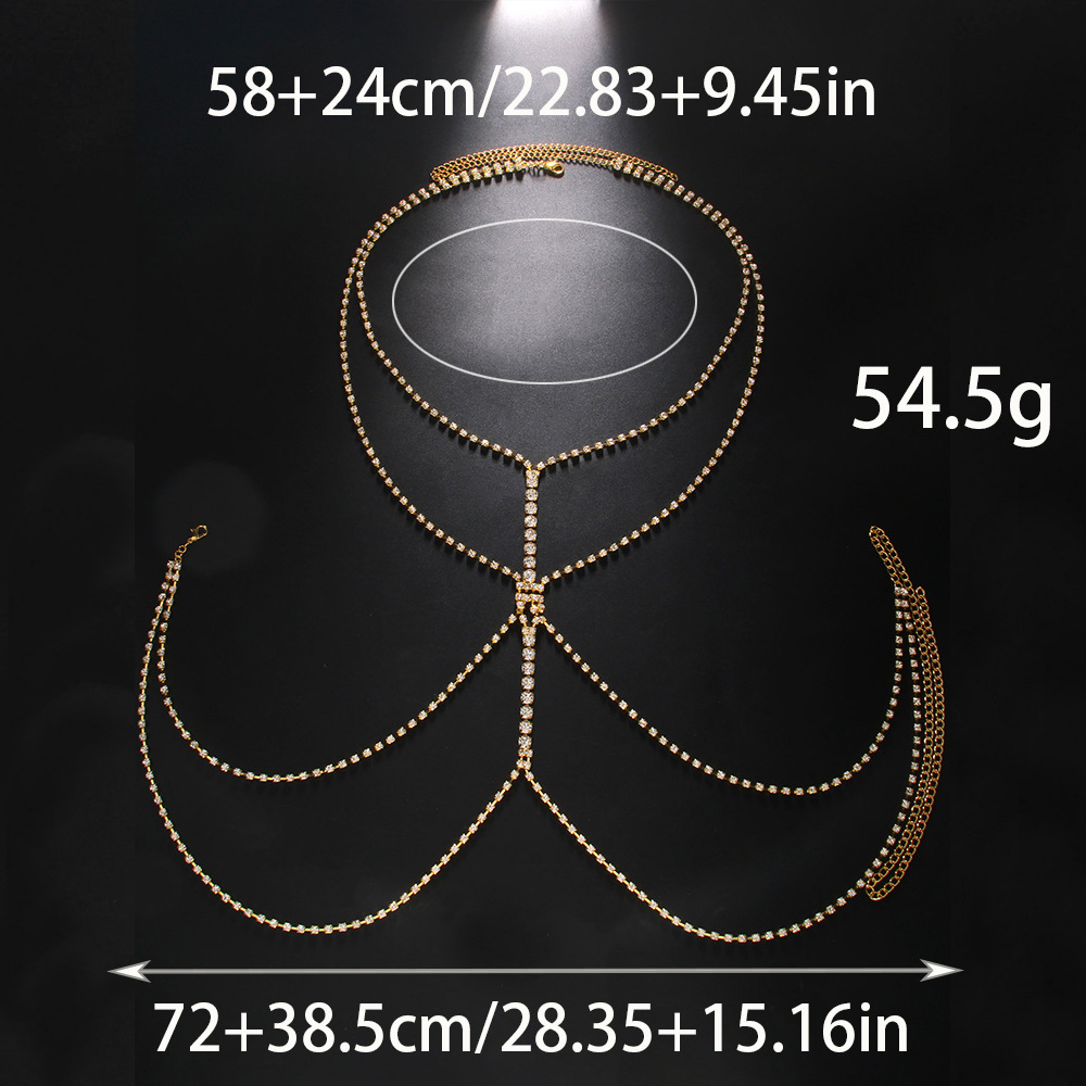 ゴールドシルバーメッキ合金ラウンドクリアラインストーン多層ボ - Body Jewelry Gold Plated のレビューと価格