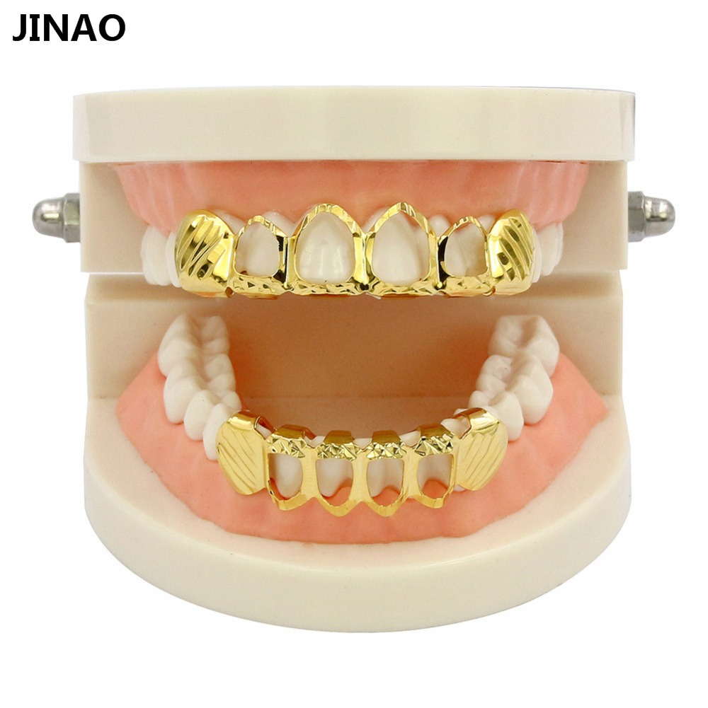Jinao新フィットdカットgrillzセット純粋なゴールド - Body Jewelry Gold Plated のレビューと価格