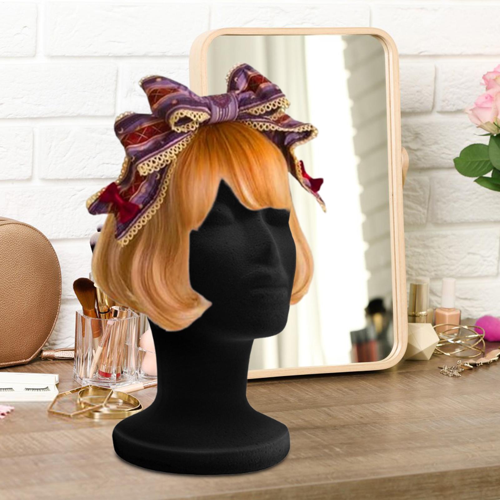 マネキンヘッドフォーム黒ベルベットマネキンマネキンヘッドウィ - Body Jewelry Display Ideas のレビューと価格