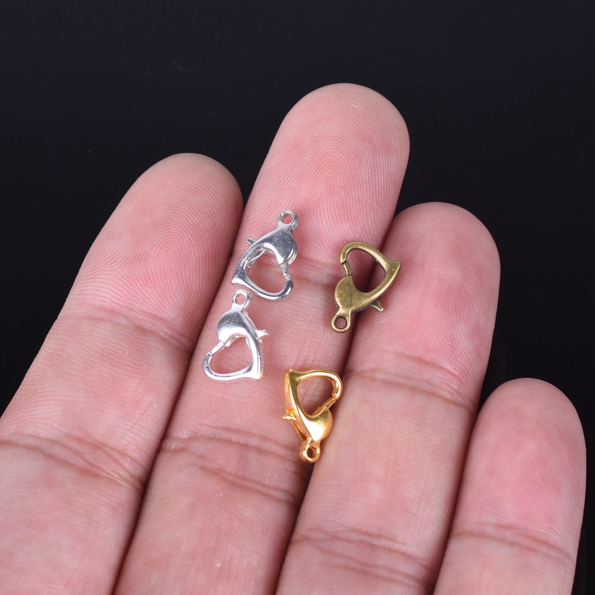 金属製のスクラップブクラスプ,ブロンズとゴールド,12x8m - Body Jewelry Diy のレビューと価格