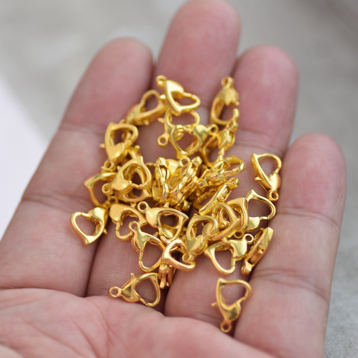 金属製のスクラップブクラスプ,ブロンズとゴールド,12x8m - Body Jewelry Diy のレビューと価格