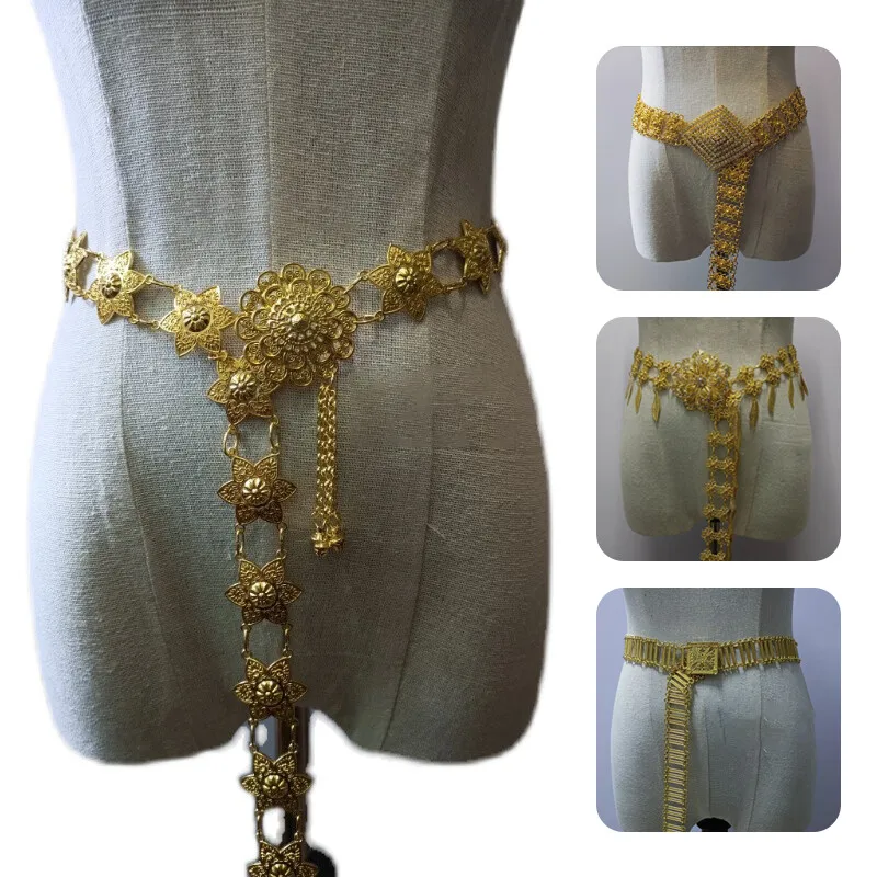 1PC 金属タイウエストチェーン女性タイ Dai ゴールドベ - Body Jewels のレビューと価格