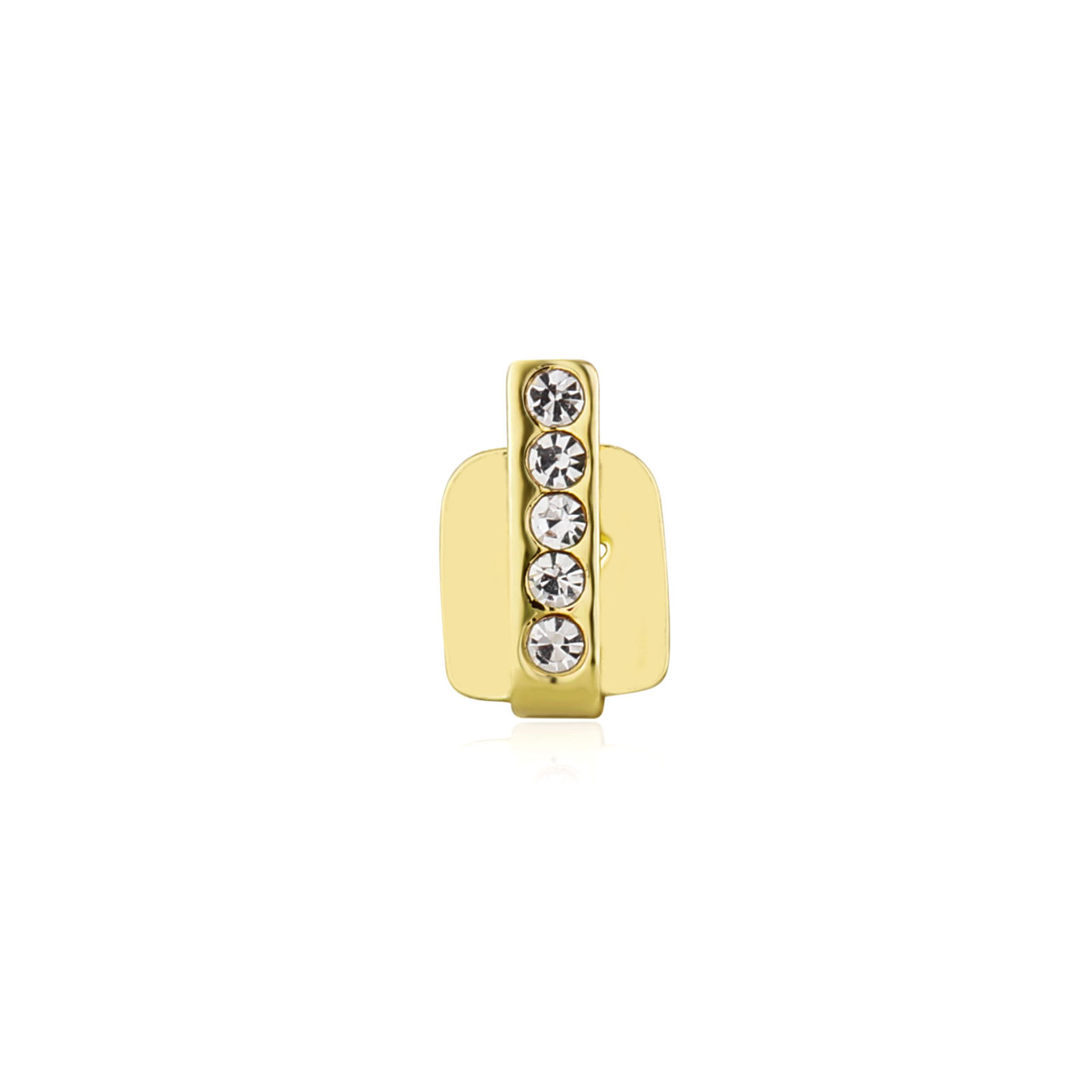 RACHELZ ヒップホップシングル垂直バーカラフルなジルコ - Body Jewelry Gold Plated のレビューと価格